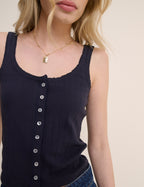 The Ink Pointelle Vest