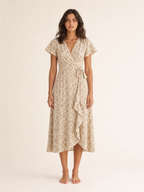 The Ditsy Floral Poplin Wrap Midi product image D