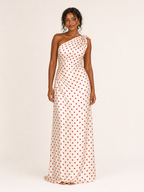 The Red Polka Dot Ruched Maxi product image D