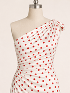 The Red Polka Dot Ruched Maxi product image E