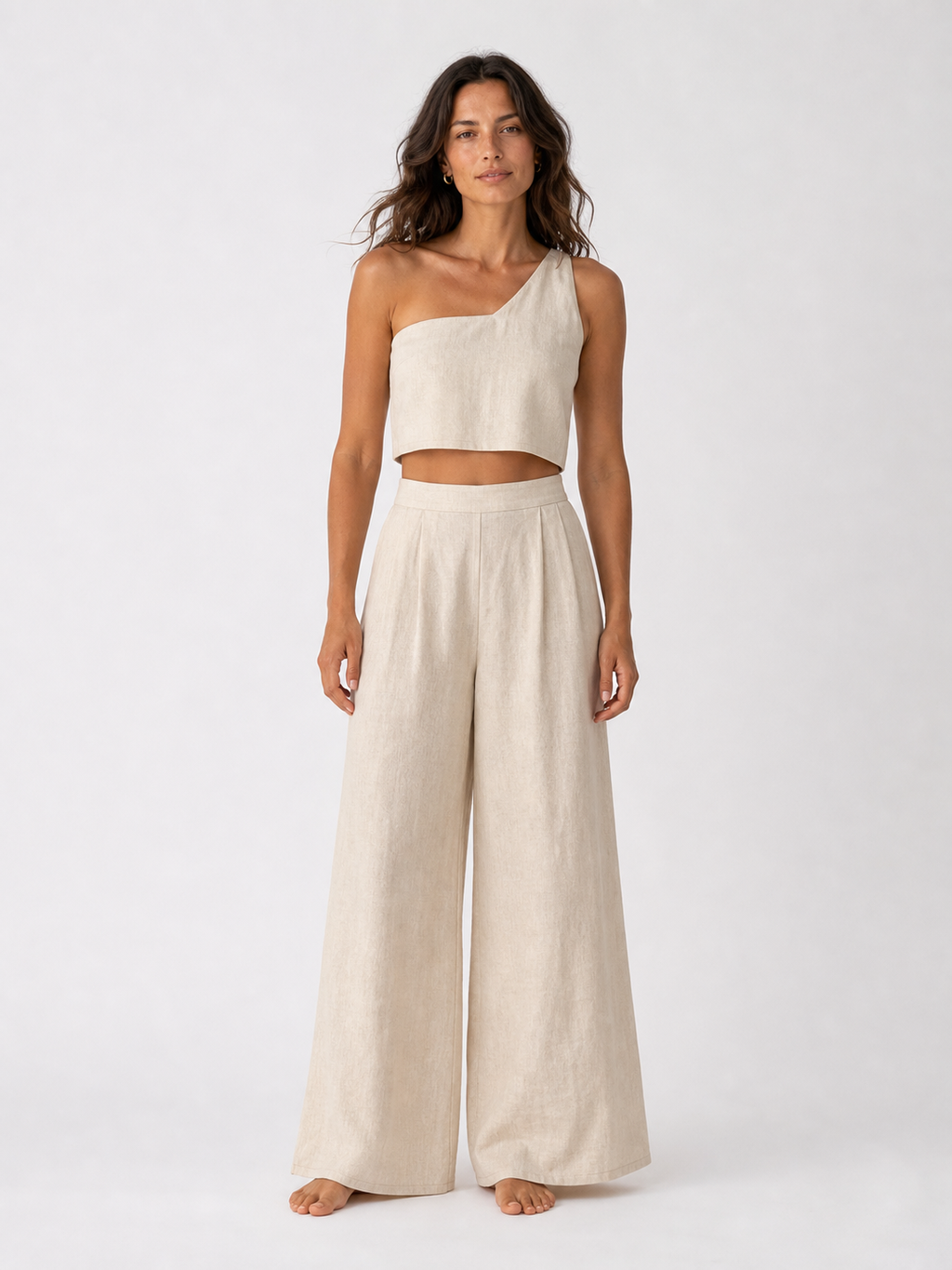 The Ecru Wide-Leg Linen Co-ord product image D