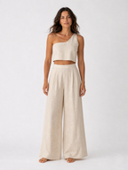 The Ecru Wide-Leg Linen Co-ord product image D
