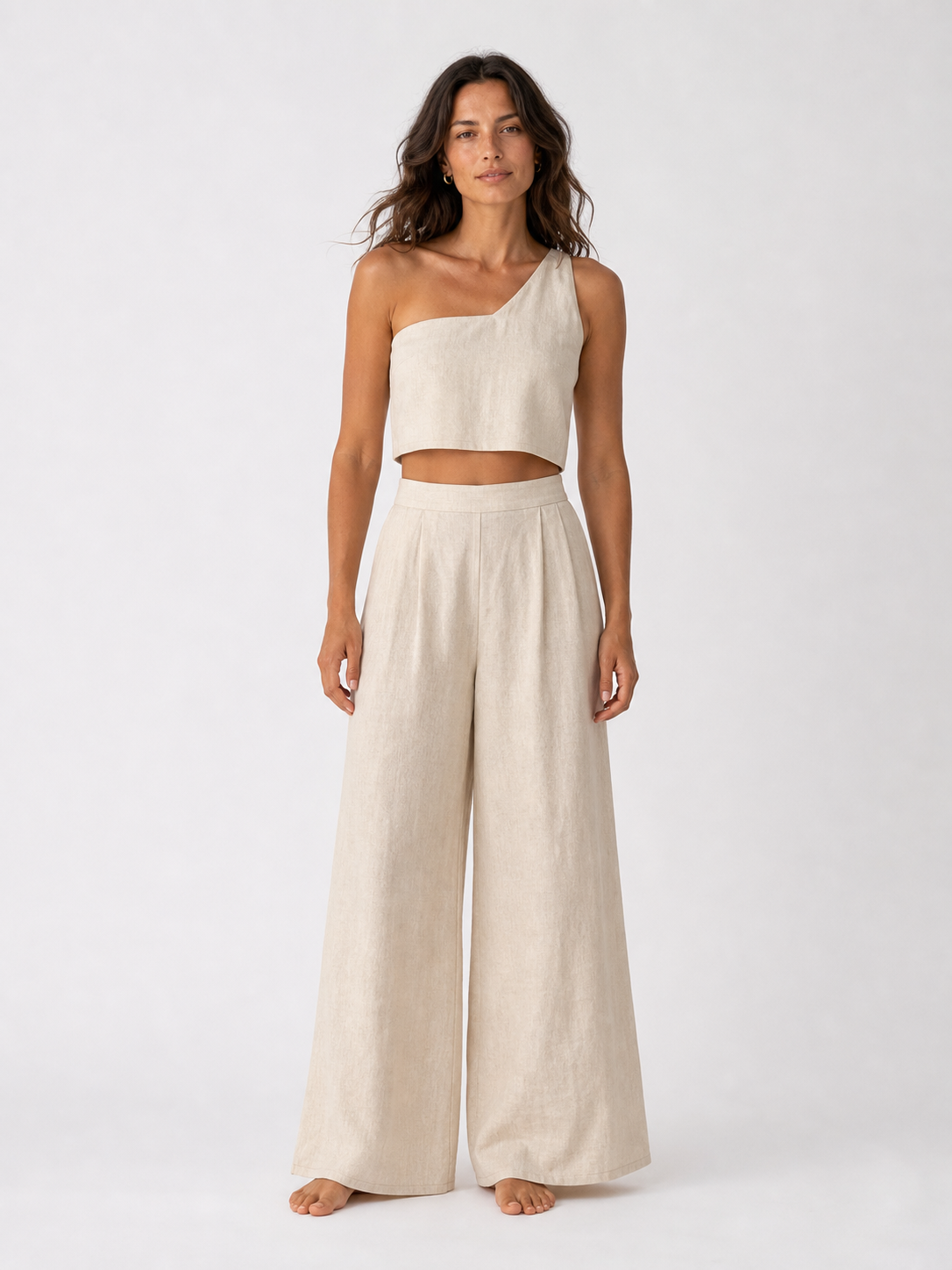 The Ecru Wide-Leg Linen Co-ord product image D