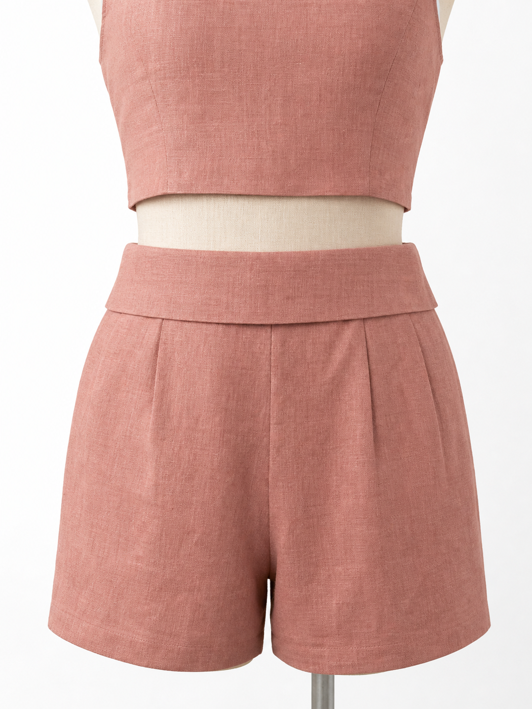 The Dusty Rose Linen Shorts Co-ord product image E