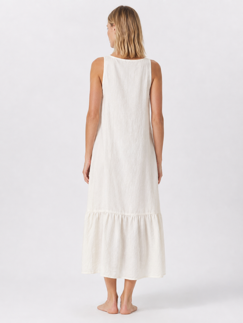 The Ivory Broderie Linen Maxi secondary view